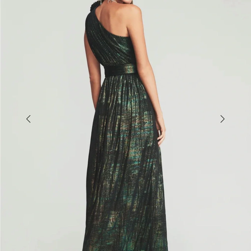 Retrofete Andrea One-Shoulder Metallic Black Dress - Picture 5 of 9